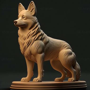 3D model Taigan dog breed dog (STL)